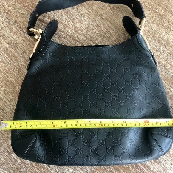 Gucci Handbags - Gucci Horsebit Guccissima Black leather hobo bag